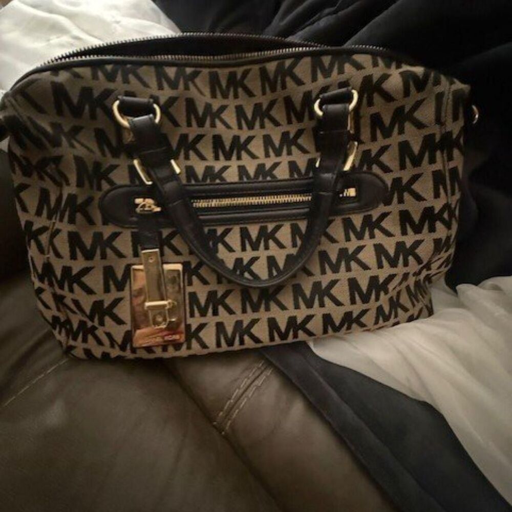 Michael-michael-kors Women's Black and Tan Bag